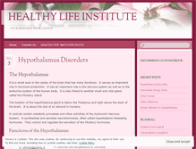 Tablet Screenshot of healthylifeinstitute.org